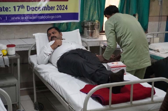 Blood donation camp by Kalka Group of Institutions in collaboration with NUTEMA Blood bank