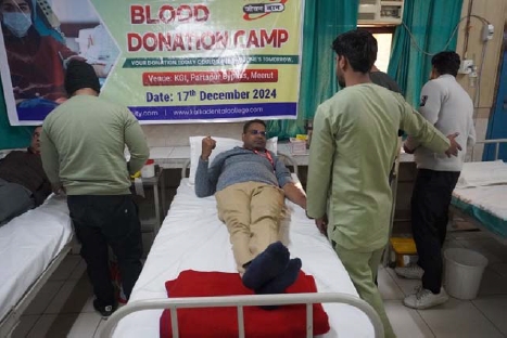 Blood donation camp by Kalka Group of Institutions in collaboration with NUTEMA Blood bank